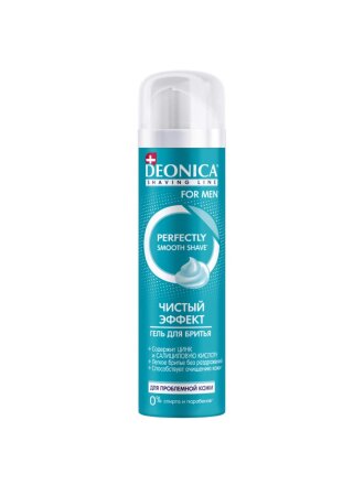 Гель для бритья, Deonica, For Men, Чистый эффект, 200 мл, 46 50056 49912 7