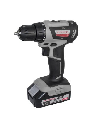 Дрель аккумуляторная, Интерскол, ДА-10/18В МиниМАКС, бесщеточная, 18 В, 2*1,5Ач, ЗУ, 12 В, кейс, кейс, 709.1.2.70