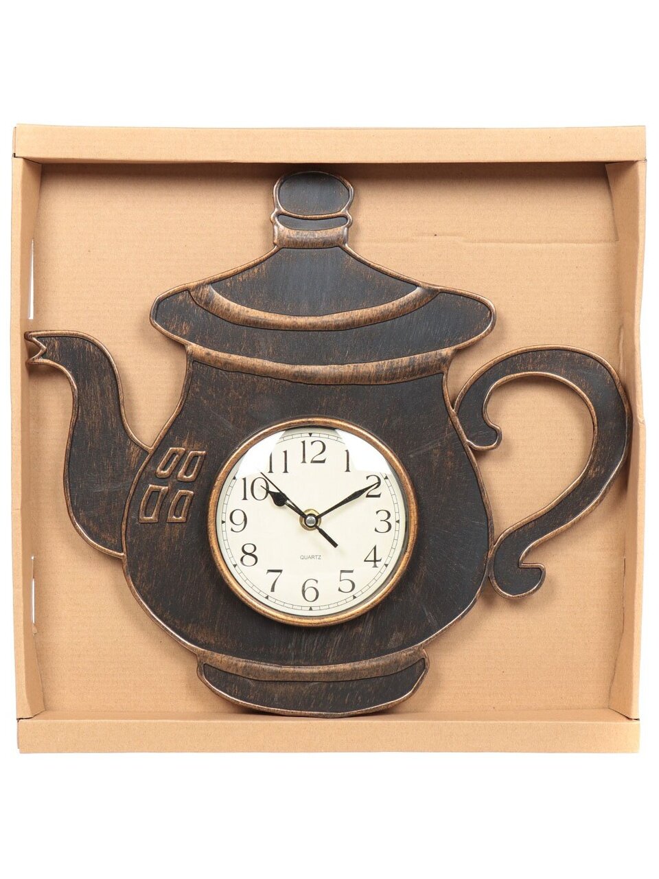 Часы настенные, 38х34.6х3.5 см, пластик, QH 965A/KS 965A