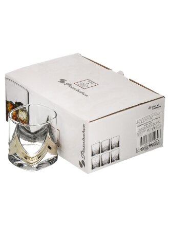 Стакан для виски 330 мл, стекло, 6 шт, Glasstar, Триумф, N_620_4