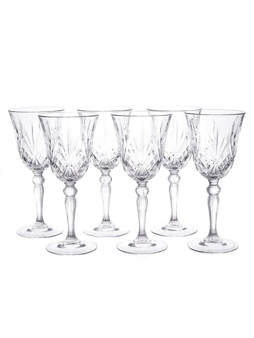 Бокал для вина, 280 мл, хрустальное стекло, 6 шт, RCR, Melodia, 28329