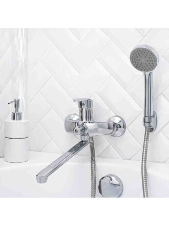 Смеситель для ванны, РМС, с картриджем, хром, SL85-006E