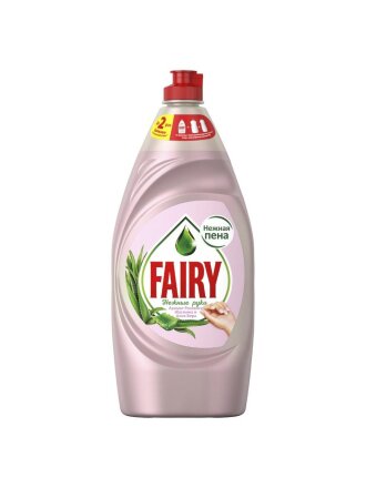 Средство для мытья посуды Fairy, Нежные руки Розовый жасмин и алоэ вера, 900 мл