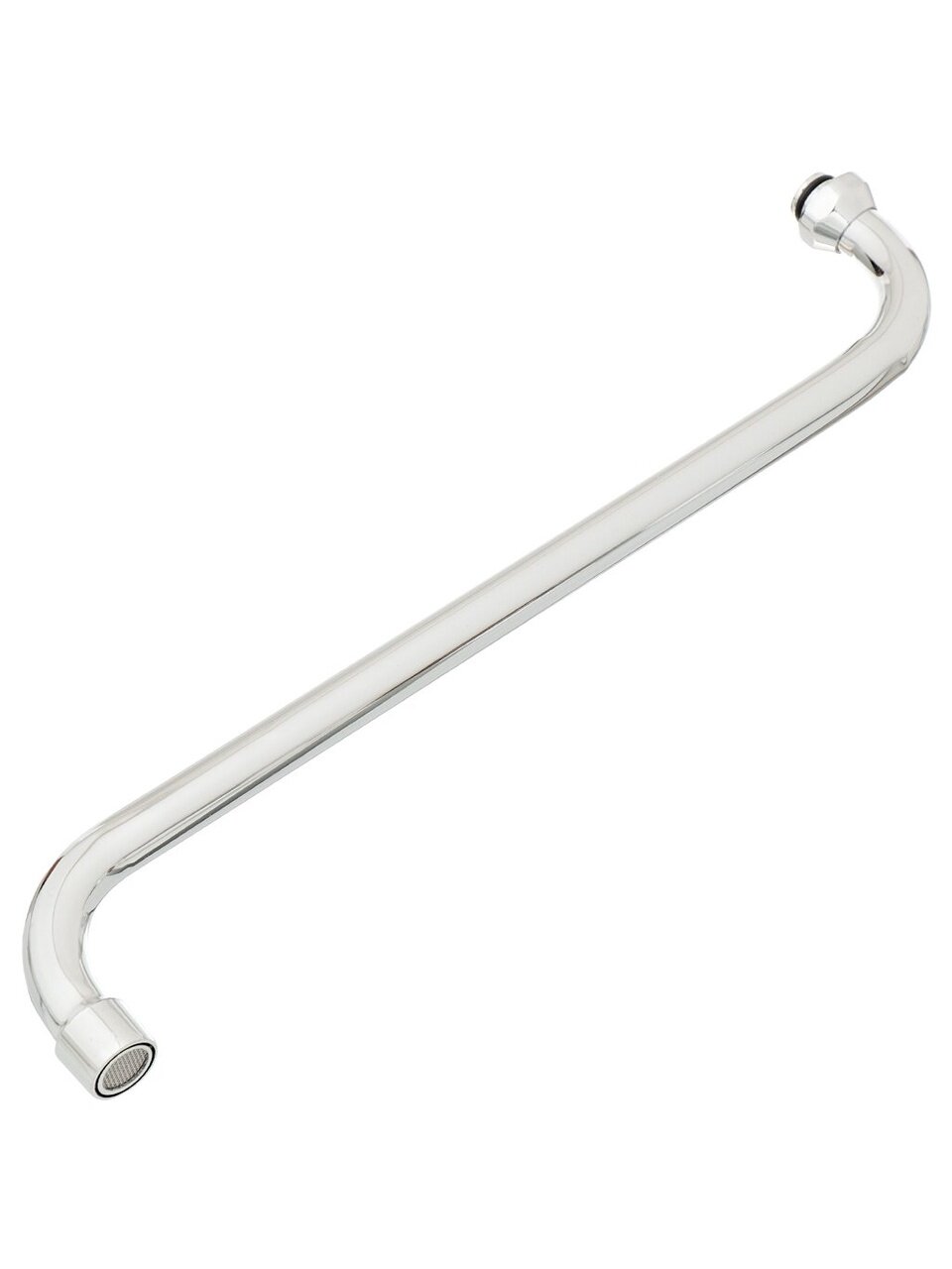 Излив смесителя для ванны, нержавеющая сталь, РУС, S-круглый излив, 33 см, ComfortFactor, 53353