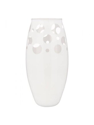 Ваза стекло, настольная, 26 см, Franco, Hypnotic, 316-1481, white