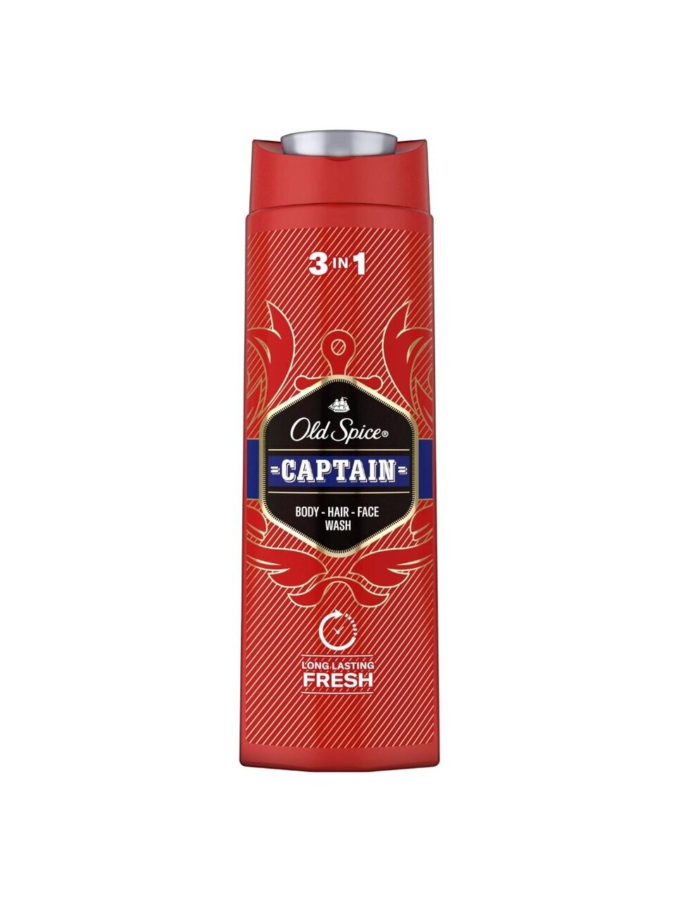 Гель для душа и шампунь Old Spice, 3 в 1 Captain, для мужчин, 400 мл