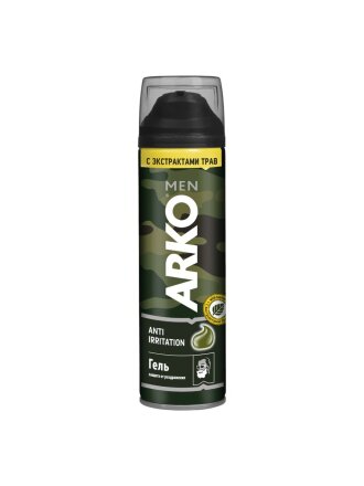 Гель для бритья, Arko Men, Anti-Irritation, 200 мл, 505656