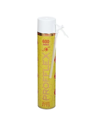 Пена монтажная Profflex, Yellow Advanced, бытовая, 50 л, 750 мл, 580 г, всесезонная