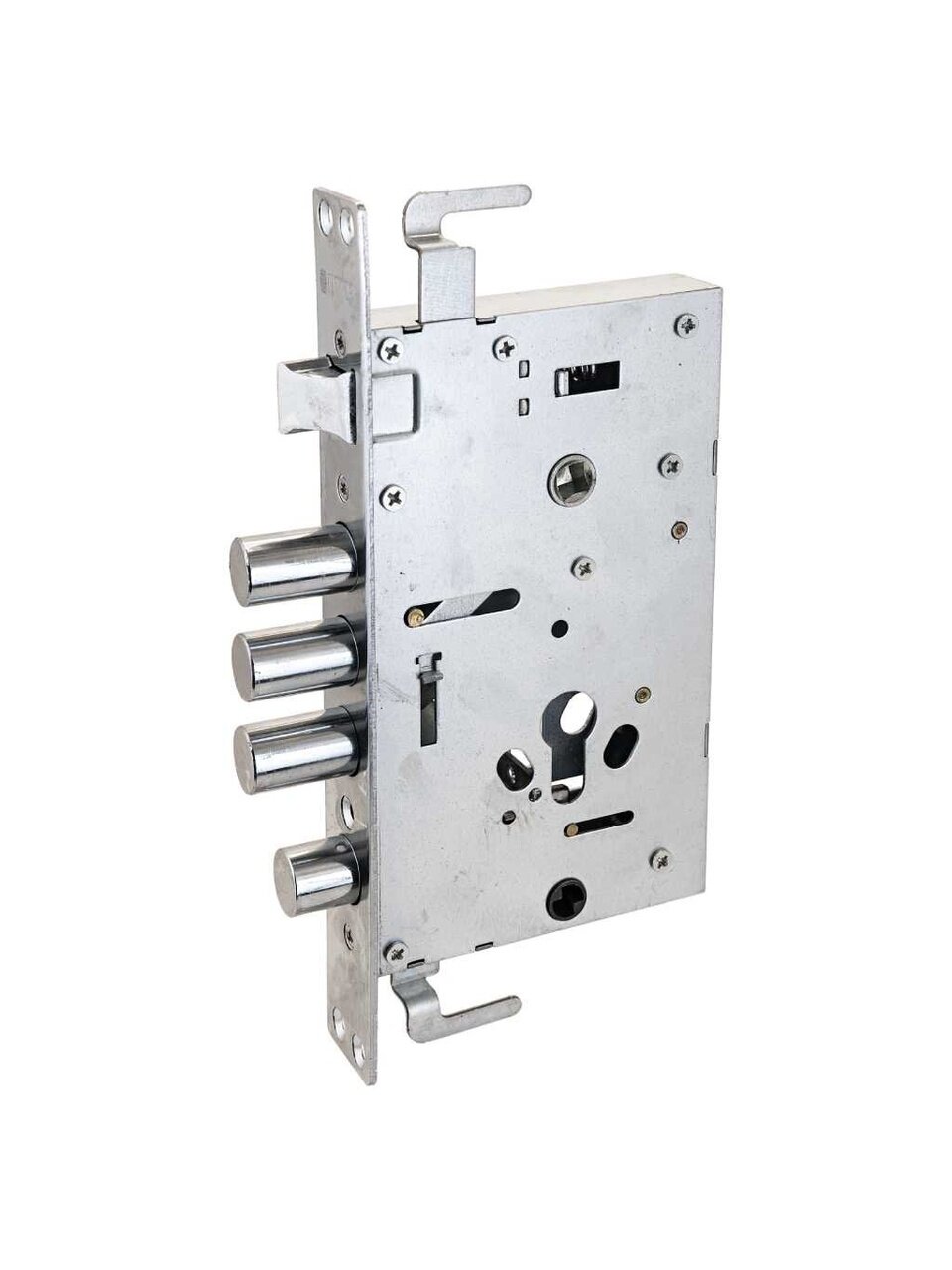 Замок врезной Аллюр, ЗВ1-08А-C AТМ-L, 7 934, без ручки, цилиндровый, левый, для китайских дверей, хром