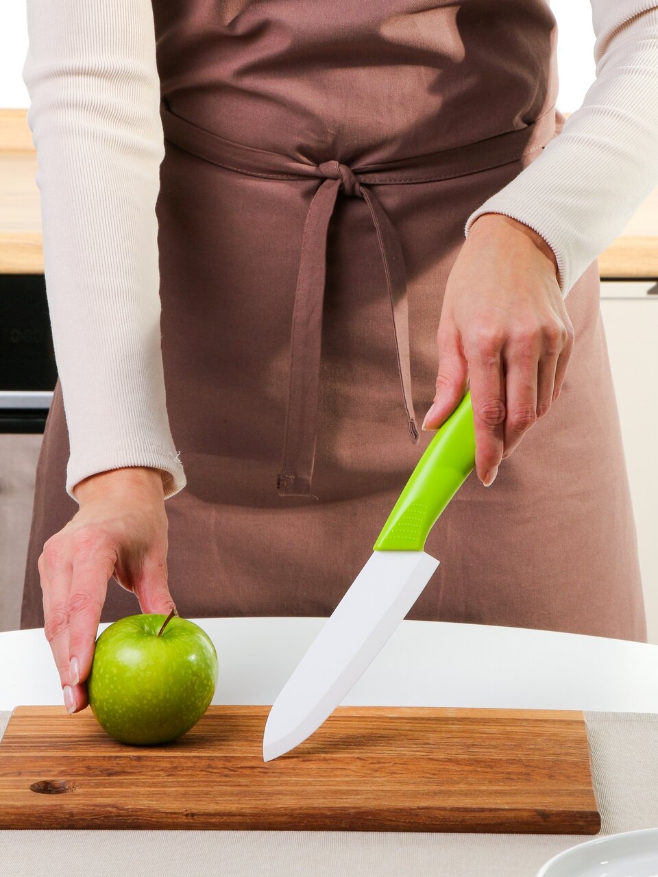 Нож кухонный Daniks, Ceramic, универсальный, керамика, 15 см, рукоятка пластик, Y4-9584