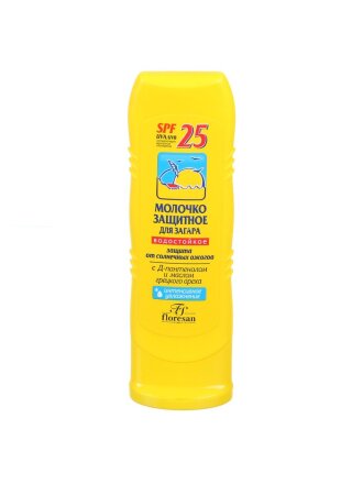 Молочко для загара, Floresan, Защитное, SPF 25, 125 мл, 108-ФЛ