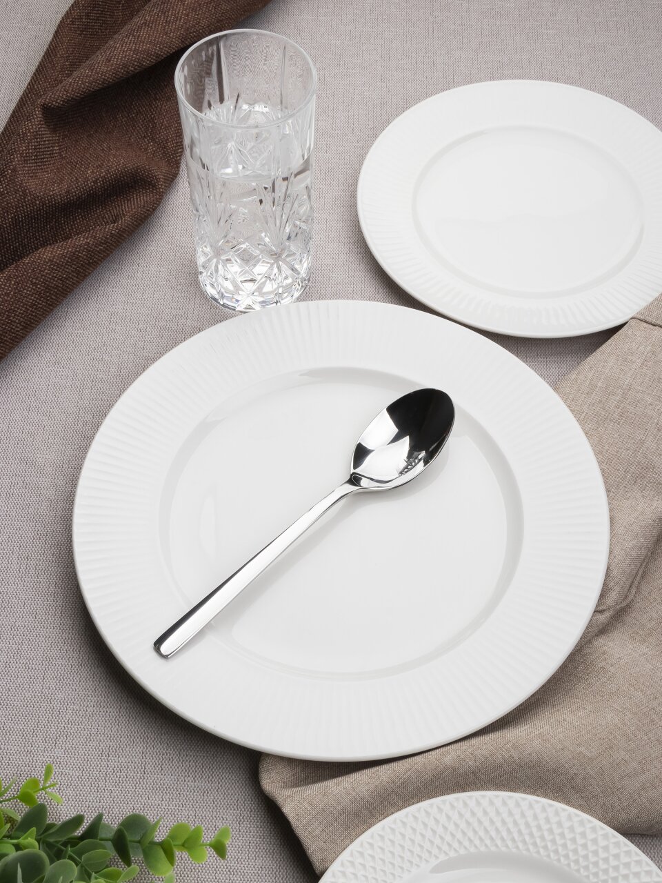 Ложка нержавеющая сталь, 3 предмета, столовая, Daniks, Verona