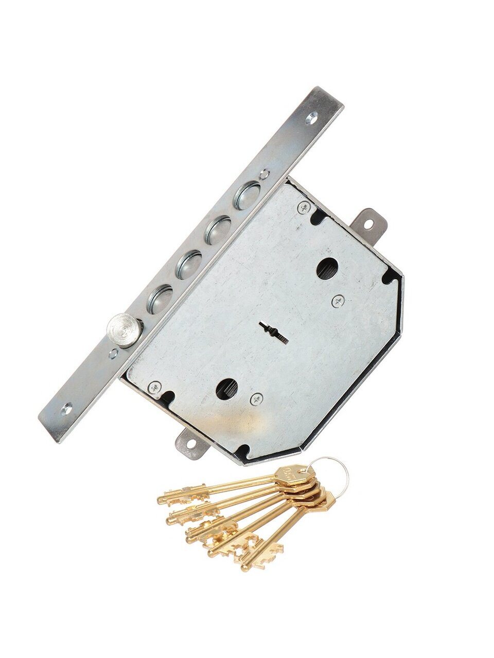 Замок врезной КЛАСС - GSSM-012, 2638, без ручки, сувальдный, правый, хром