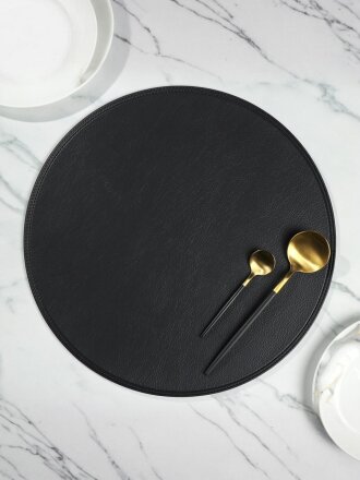 Салфетка для стола полимер, 38х38 см, круглая, Y4-6989