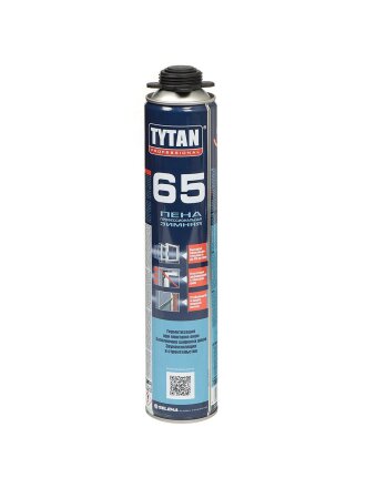 Пена монтажная Tytan, 65, профессиональная, 65 л, 750 мл, зимняя, 96443/16975