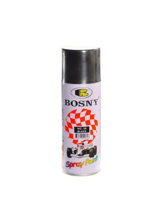 Краска аэрозольная, Bosny, №39, акриловая, универсальная, глянцевая, черная, 0.4 кг