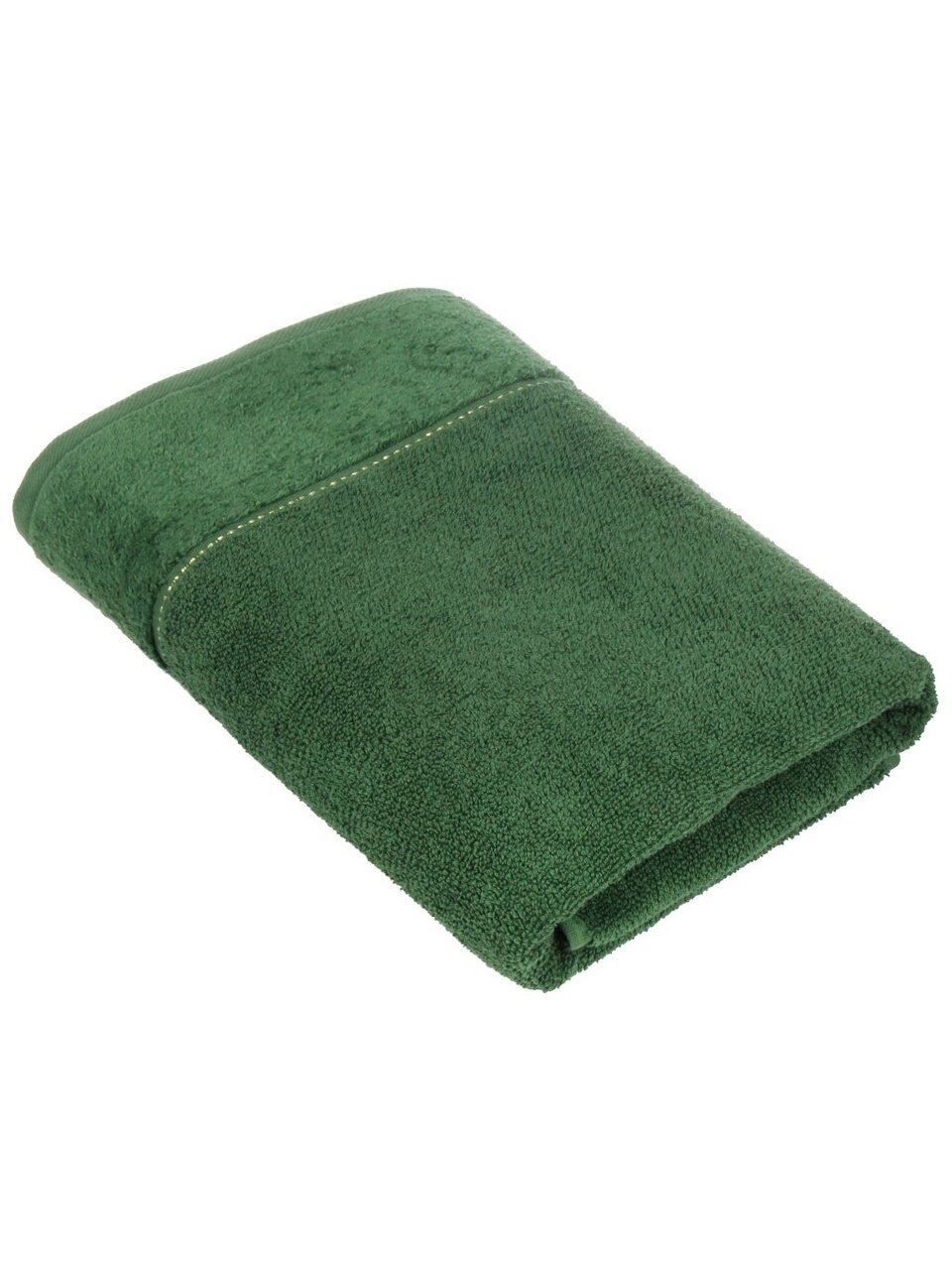 Полотенце банное 70х140 см, 100% хлопок, 470 г/м2, Амур, Silvano, зеленое, Узбекистан