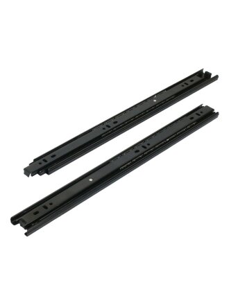 Направляющая шариковая 16", 400х35х0.8 мм, 2 шт, черная, StahlBuro, 16322