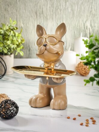 Подставка декоративная полистоун, Собака, 14х15.5х29 см, Lefard, 146-1737