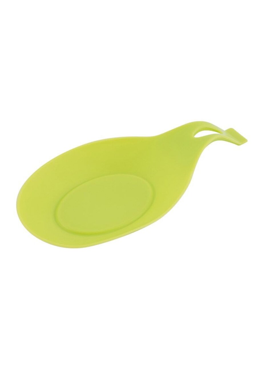 Подставка для ложки, силикон, 20х9.5 см, зеленая, Mallony, Prima, 007234
