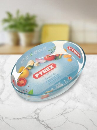 Форма для запекания стекло, 21х30 см, 2 л, овальная, Pyrex, Smart cooking, 345B000/5044