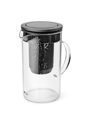 Чайник заварочный стекло, пластик, 1 л, с ситечком, Apollo, Evora, EVR-100