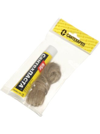 Набор уплотнительный 65 г, паста + лен 14 г, СантехКреп, 2.2.5