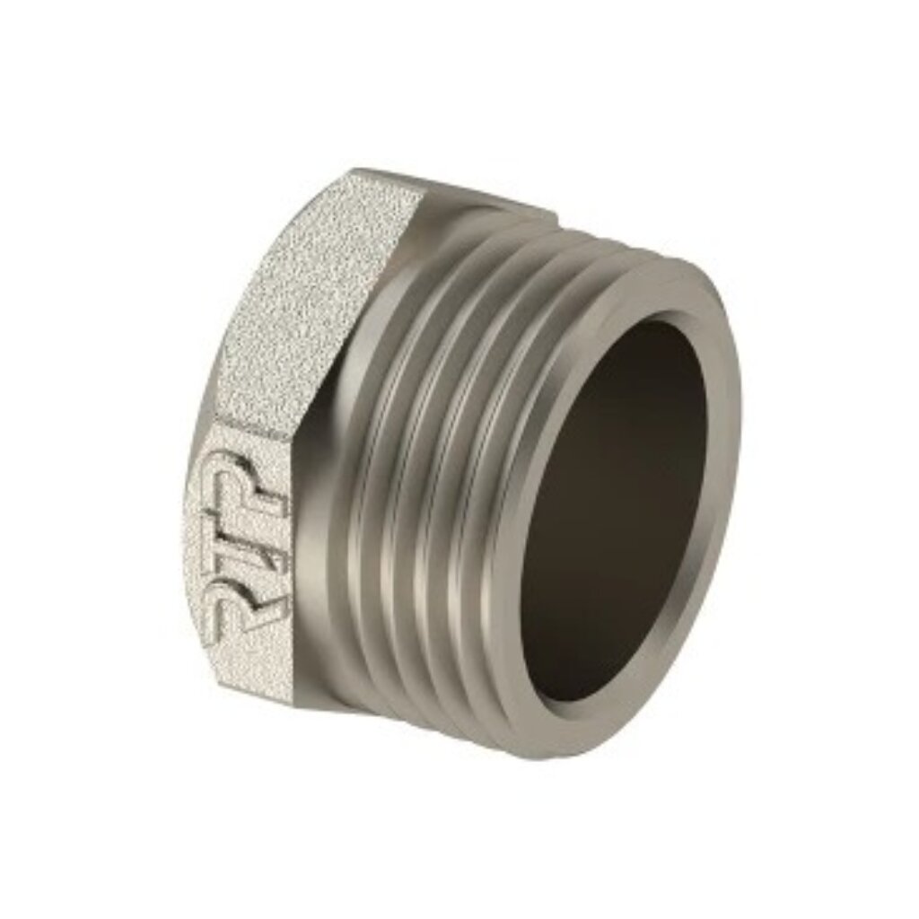 Заглушка 1" 1/2, г, никель, РосТурПласт