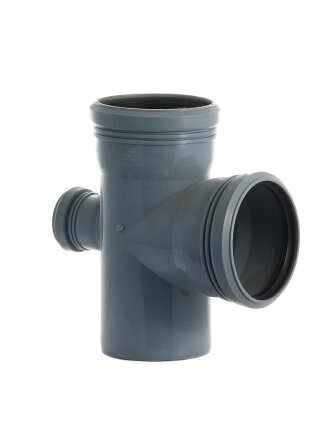 Крестовина канализационная одноплоскостная, 110х110х50 мм, 90 °, РосТурПласт, пластик, 36476