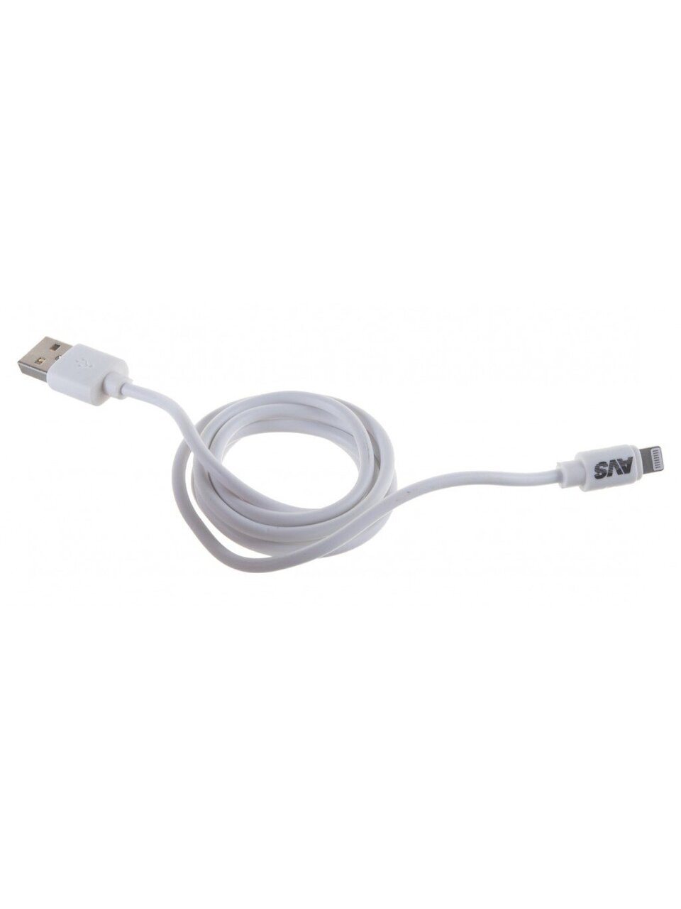Кабель USB, AVS, IP-51, Apple Lightning, 1 м, белый, A78041S