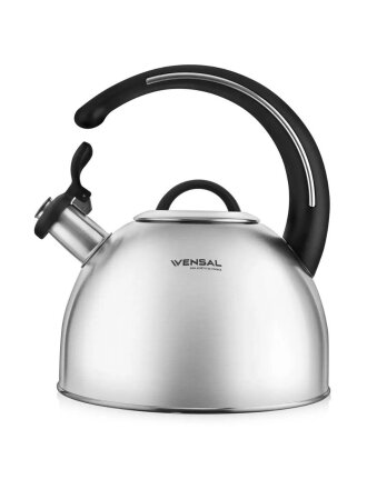 Чайник нержавеющая сталь, 2.7 л, со свистком, матовый, Vensal, Santes, индукция, VS3010