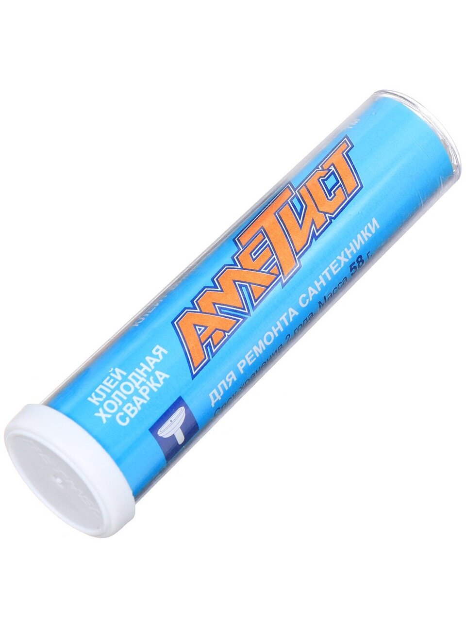 Холодная сварка для ремонта сантехники, Аметист, 58 г, в тубе