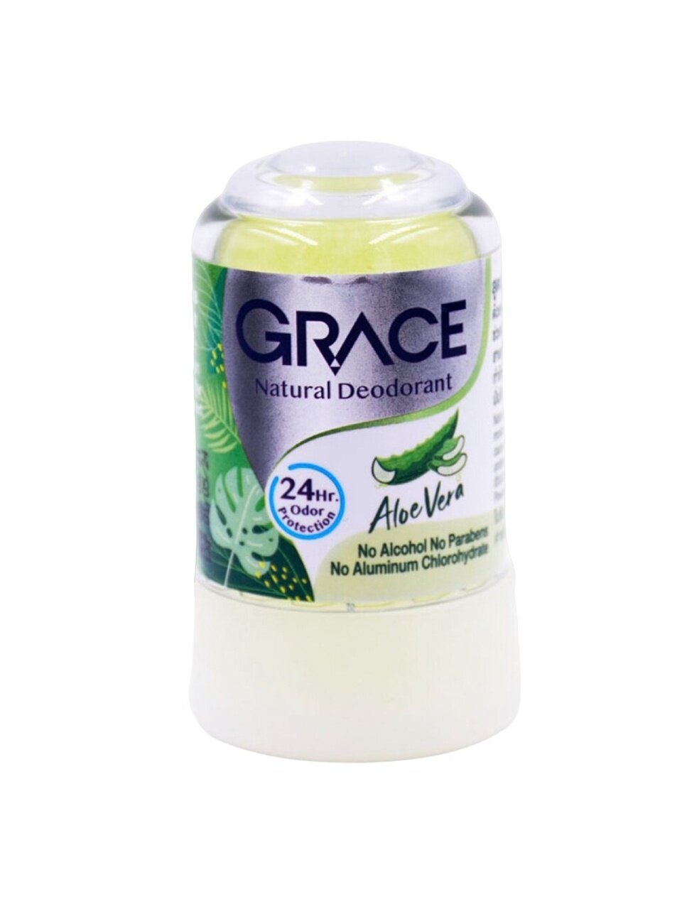 Дезодорант кристаллический Grace, Алоэ вера, для женщин, стик, 70 г