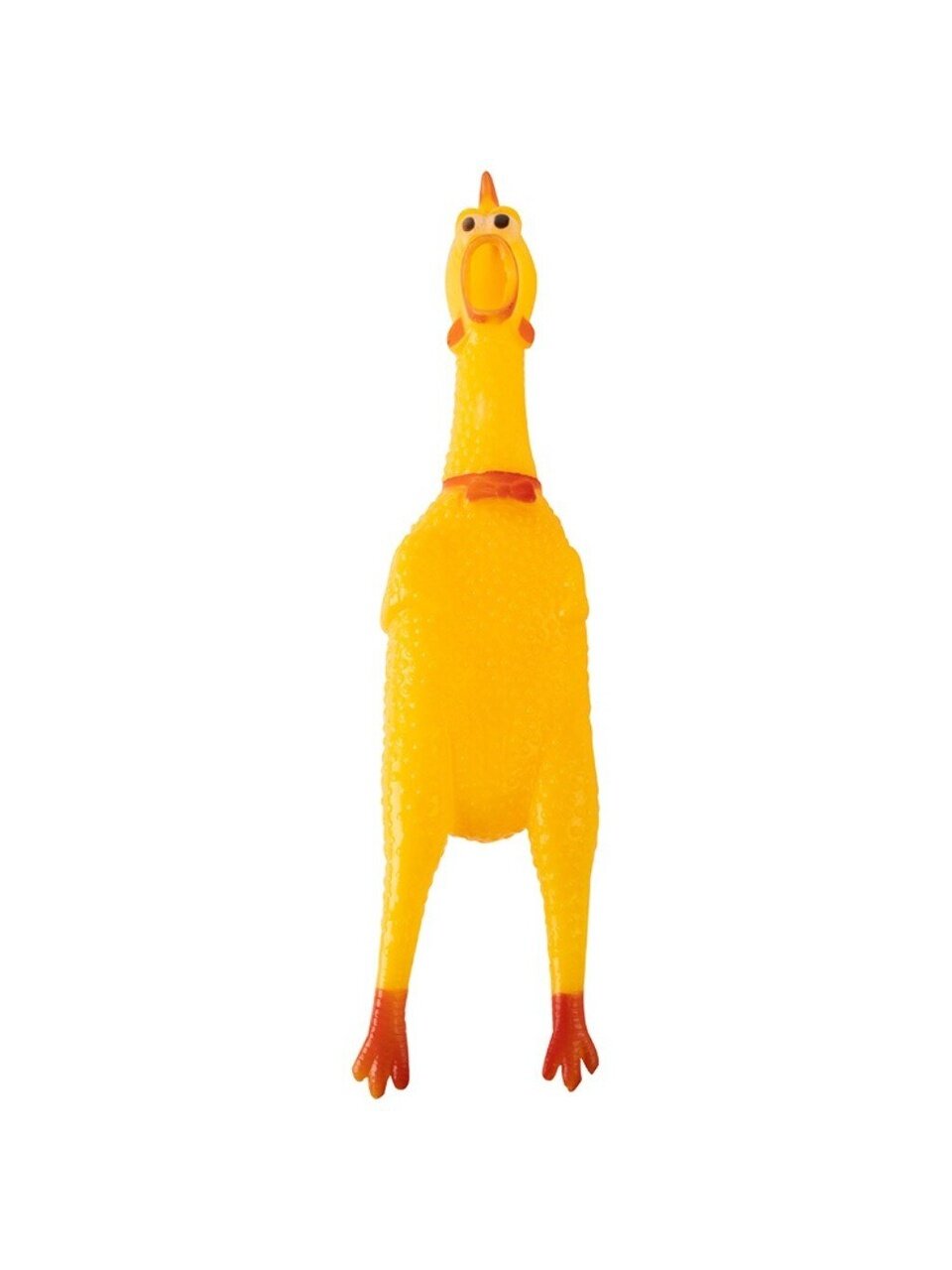 Игрушка-пищалка для животных Рыжий кот, Курица, 15 см