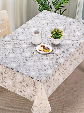 Клеенка Silvano, Лейс ажурная, 1.37х20 м, ПВХ, LA-0102V