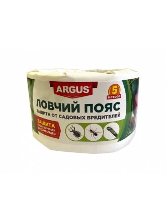 Инсектицид Ловчий пояс, гусеницы, муравьи, защита для деревьев, лента липкая, 5 м, Argus