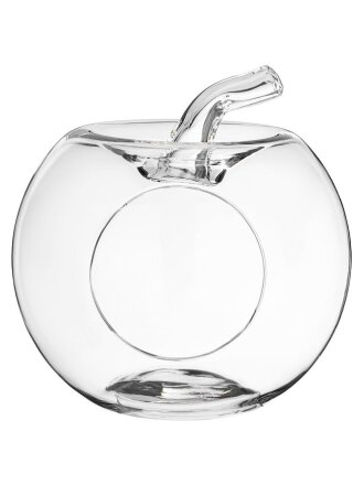 Ваза стекло, настольная, 24х27 см, Alegre Glass, Яблоко, 337-091