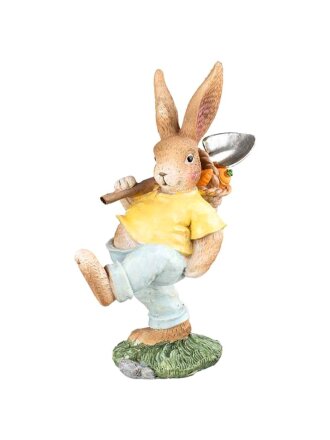 Фигурка декоративная полистоун, Кролик, 17.5х8.5х22.5 см, Lefard, 100-907