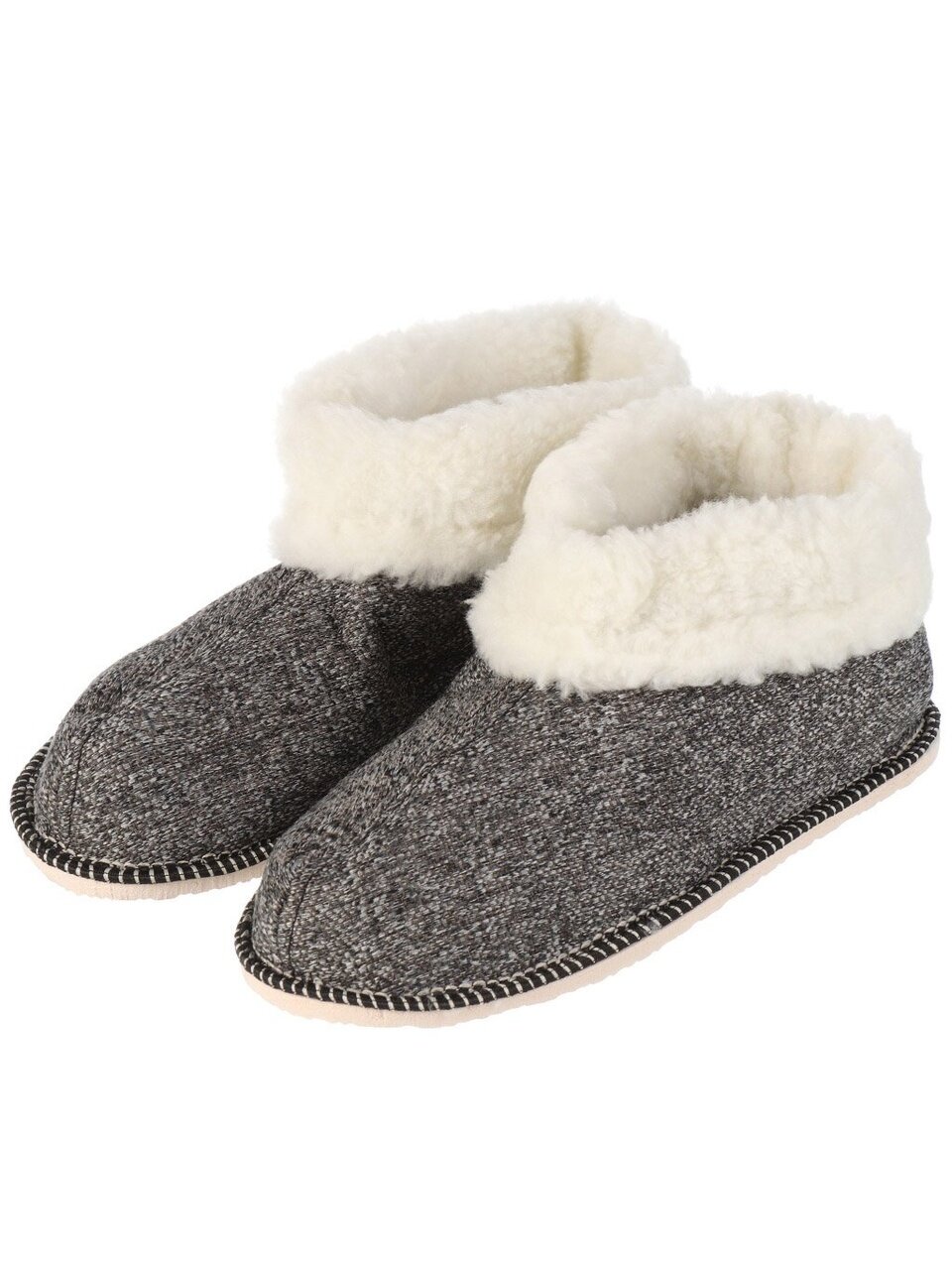 Тапки для мужчин, коричнево-серые, р. 45, утепленные, Чуни, ТД-26