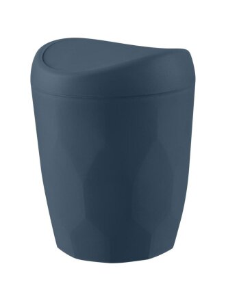 Контейнер для мусора пластик, 1 л, плавающая крышка, космический серый, Keeplex, Light, KL500310026