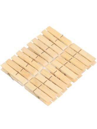 Прищепки бамбук, 20 шт, 7 см, Bamboo, Y3-721
