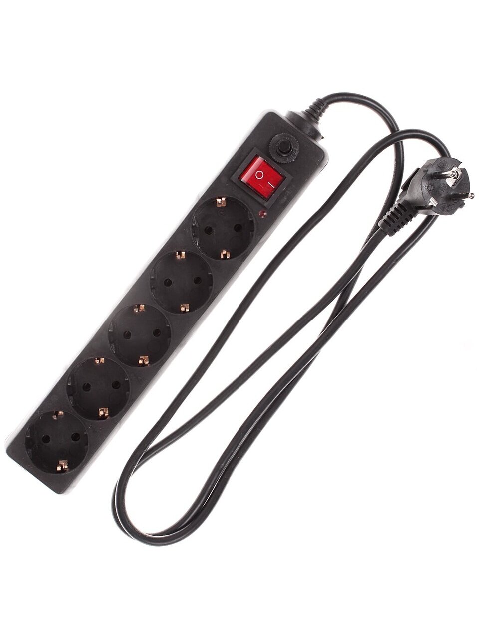 Сетевой фильтр 5 гнезд, 5 м, с заземлением, 16 А, 250 В, TDM Electric, СФ-05В, SQ1304-0003