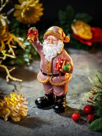 Фигурка декоративная Санта, 7х5х13 см, в ассортименте, Y4-7516