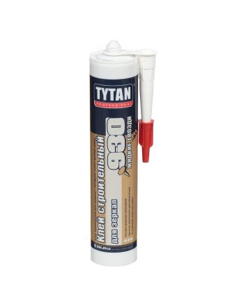 Жидкие гвозди Tytan, №930, 380 г, для зеркал, строительные, бежевые, 23301