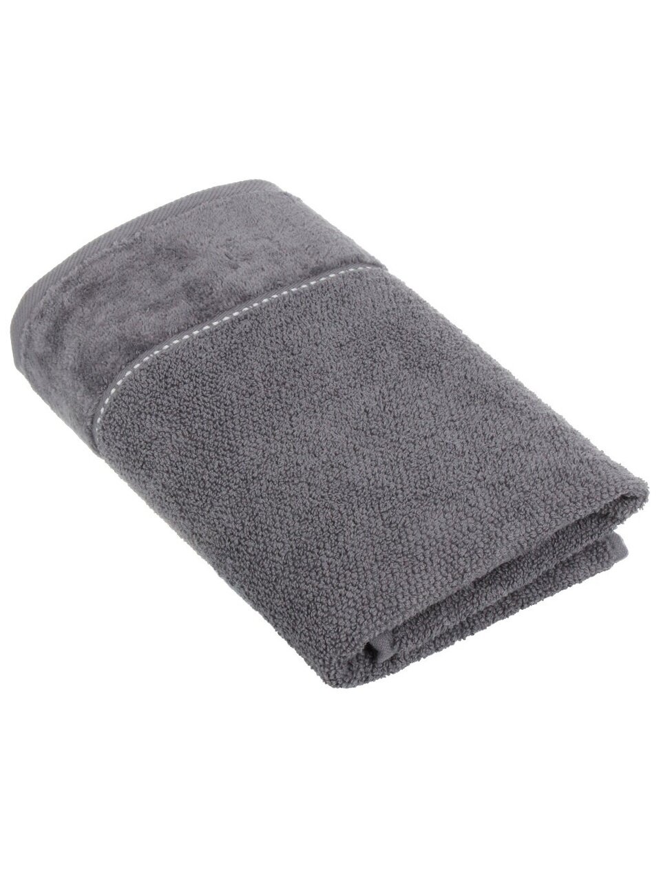 Полотенце банное 70х140 см, 100% хлопок, 470 г/м2, Амур, Silvano, серое, Узбекистан