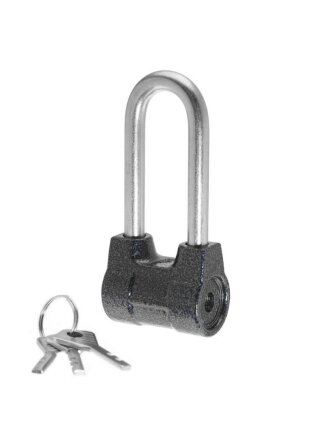 Замок навесной Абсолют, ВС 2-4А-01, БП-00017677, дисковый, серый, 54 мм, 3 ключа