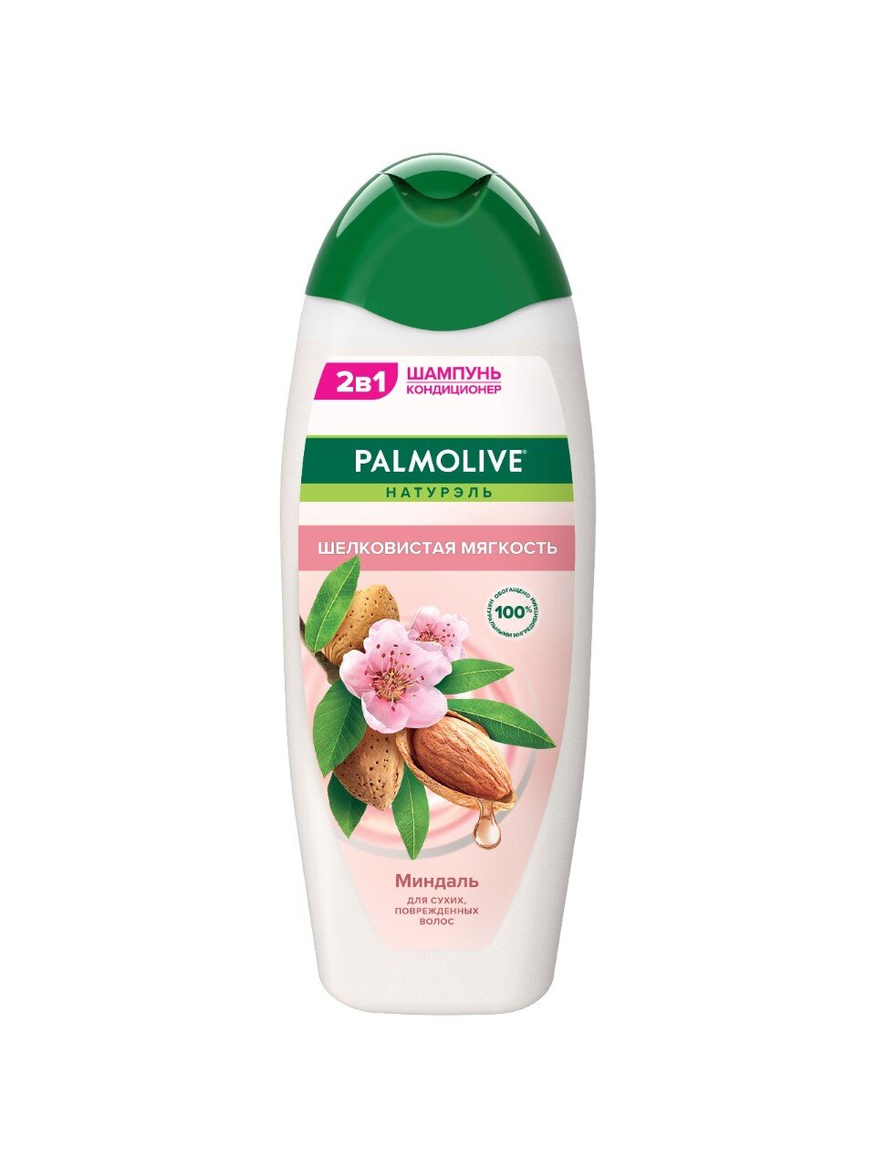 Шампунь-кондиционер Palmolive, Миндаль, для поврежденных волос, 450 мл