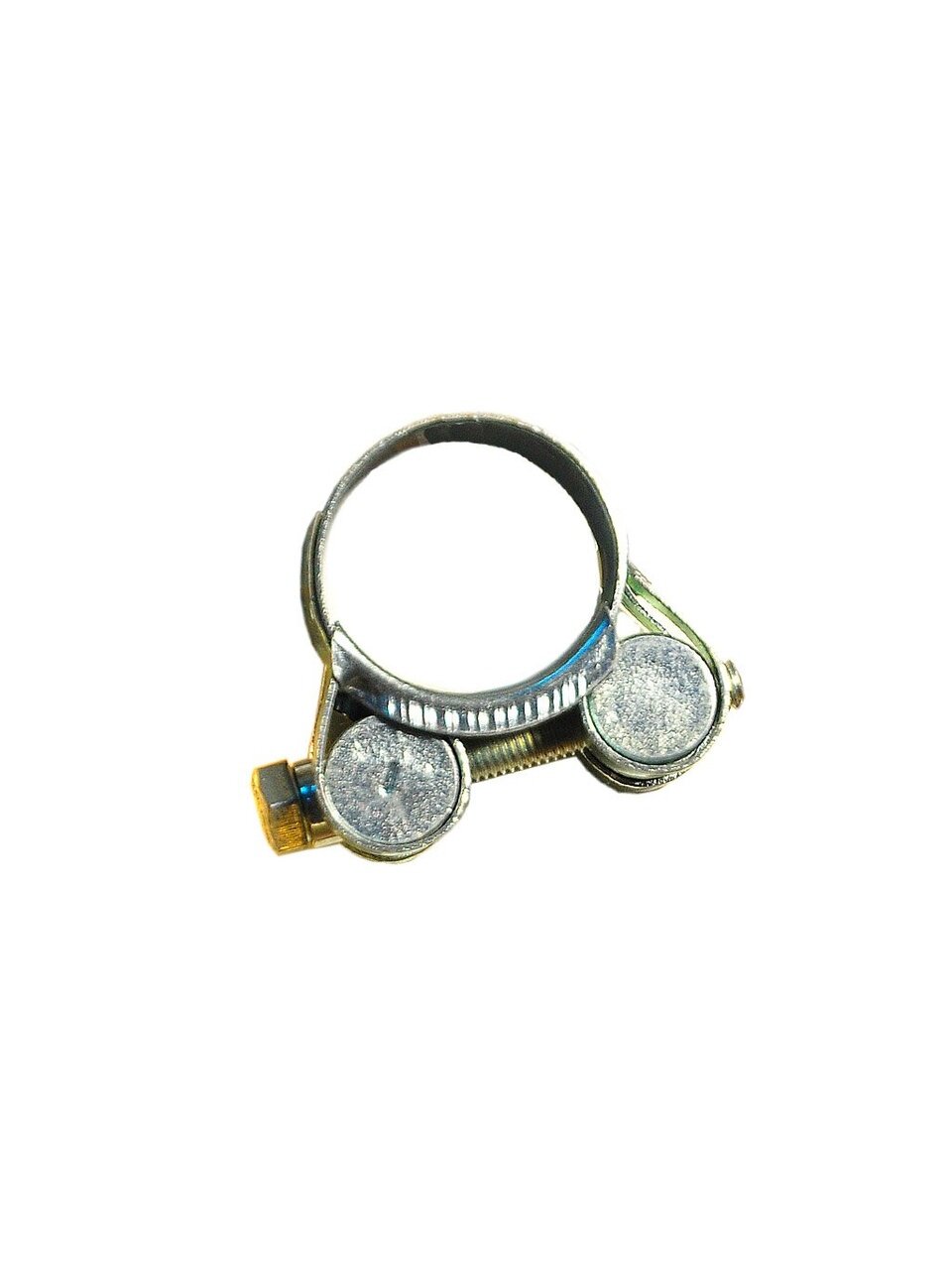 Хомут обжимной червячный усиленный, 23-25 мм, оцинкованный, Robust