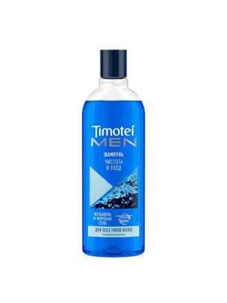 Шампунь Timotei, Чистота и уход, для всех типов волос, для мужчин, 400 мл