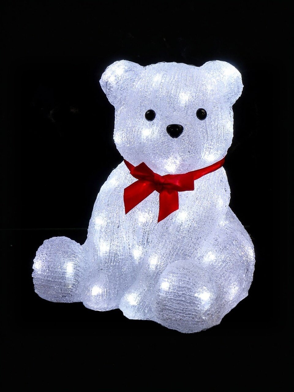 Фигурка декоративная полимер, Медведь, 25 см, 50 LED, 220В, Y4-7439